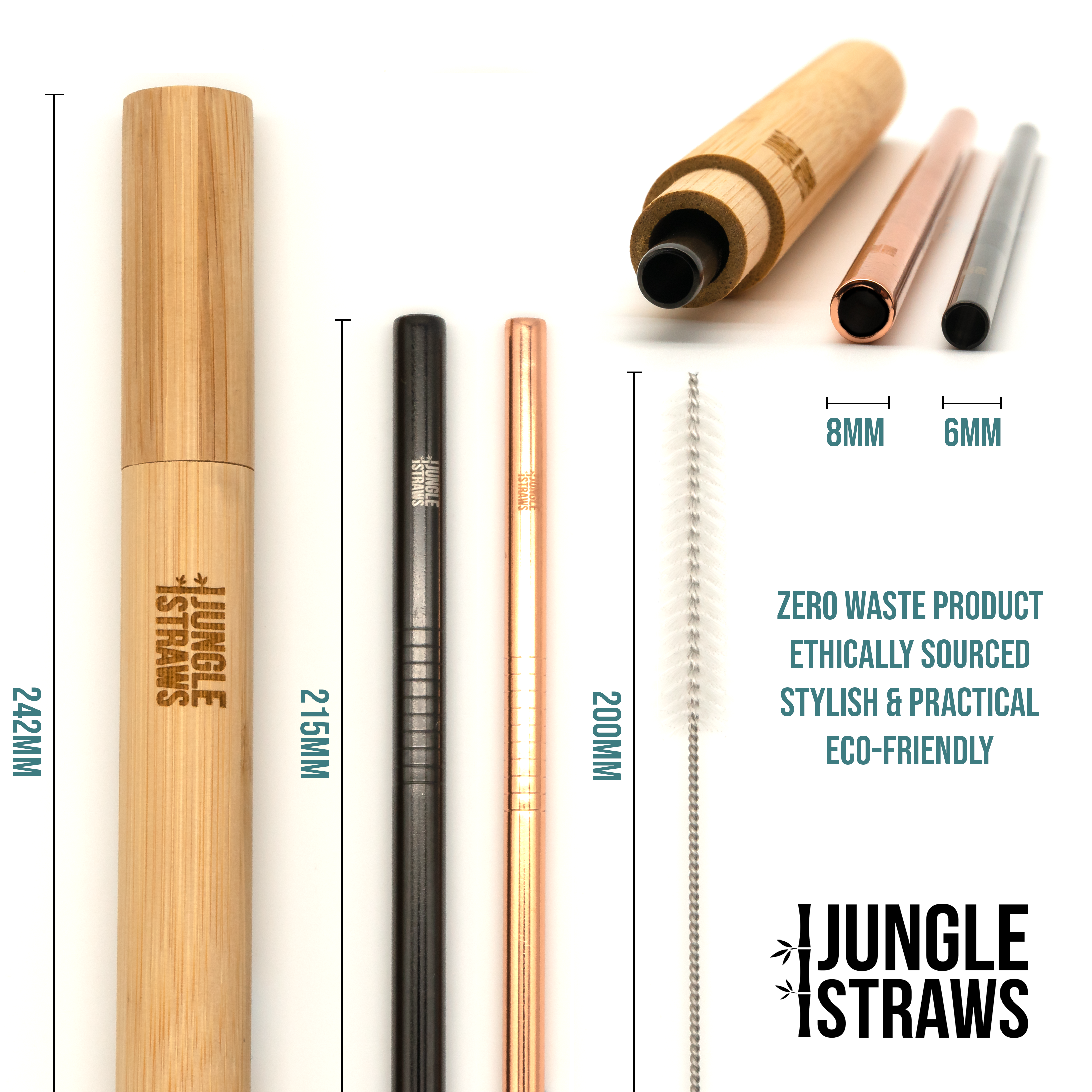 Reusable Straws: Bamboo, Stainless Steel and others