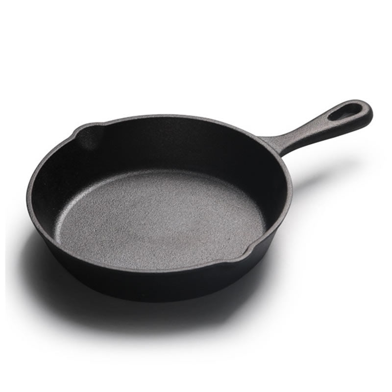 1pc Small-sized 10cm-wide Cast Iron Frying Pan, Detachable Handle