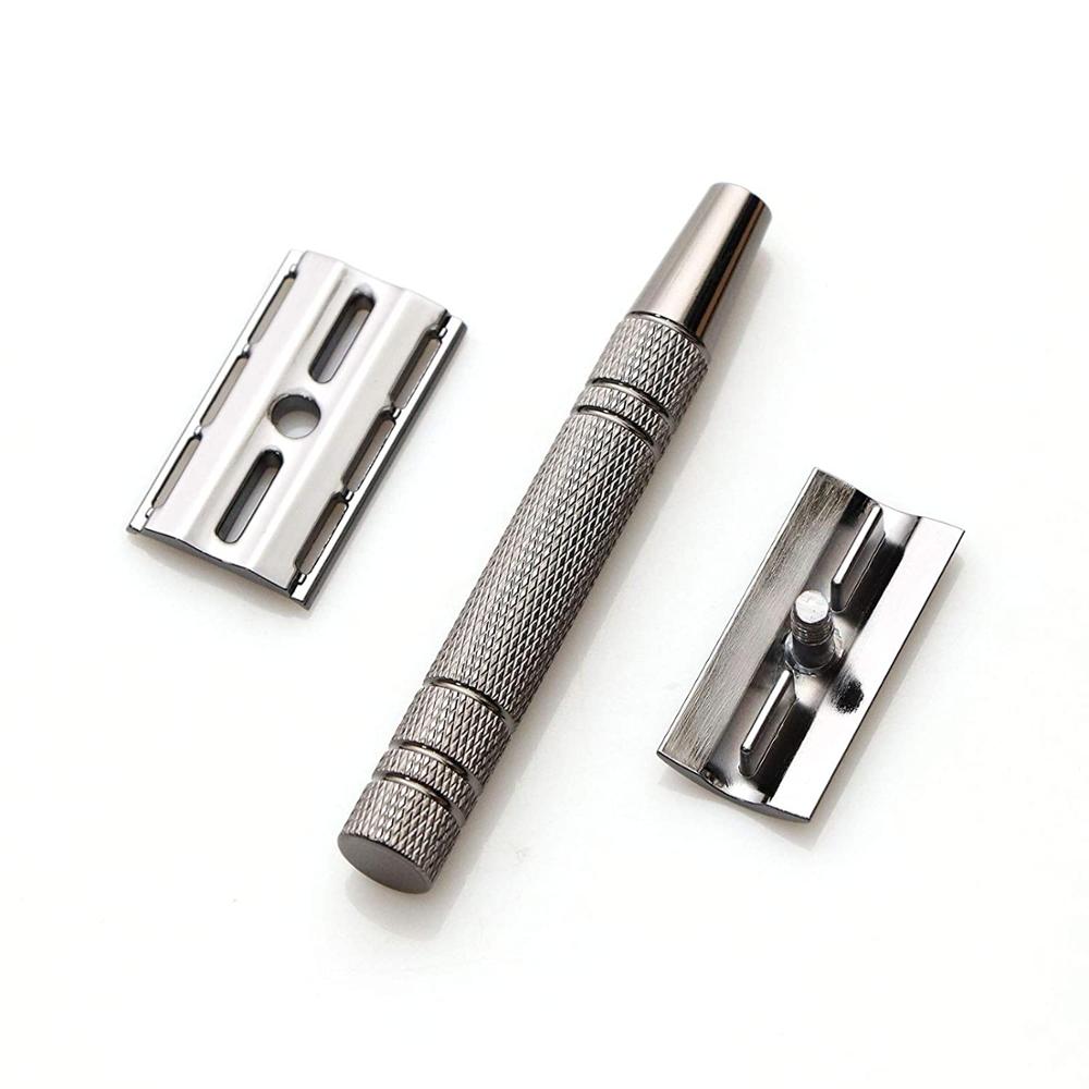 Double Edge Safety Razor With 10 Blades