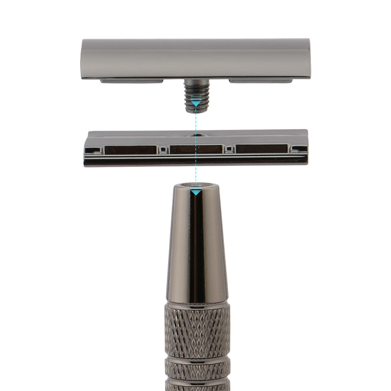 Double Edge Safety Razor With 10 Blades