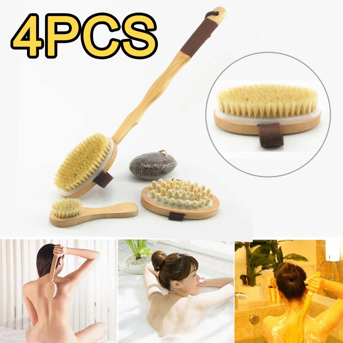 4PCS Exfoliation and Massage Set